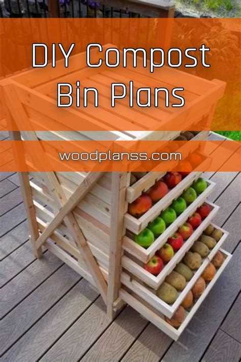 Diy Compost Bin Plans #woodworkingplans How To Start Composting, Worm ...