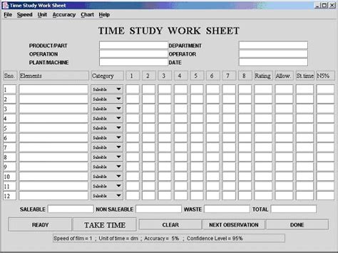 Computer Aided Time & Motion Study