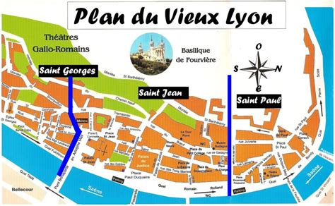 Vieux Lyon Map