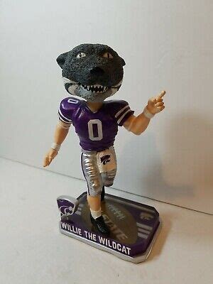 WILLIE THE WILDCAT Kansas State Mascot Bobble Head Limited Edition NCAA ...