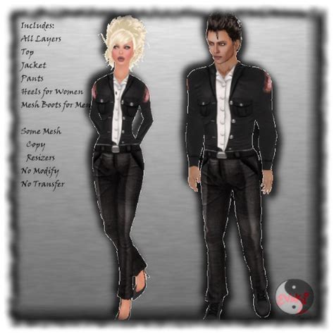 Second Life Marketplace - ::Evaki:: Fire Chief Uniform Unisex Black