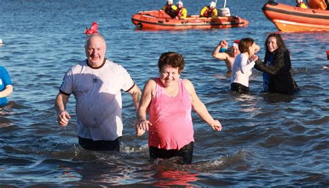 Bumper gallery as hundreds brave the freezing North Sea at Redcar's ...