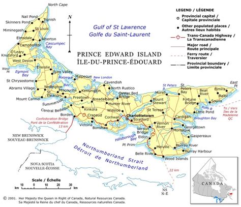 Tallest Building: Map of Prince Edward Island (PEI) Pictures