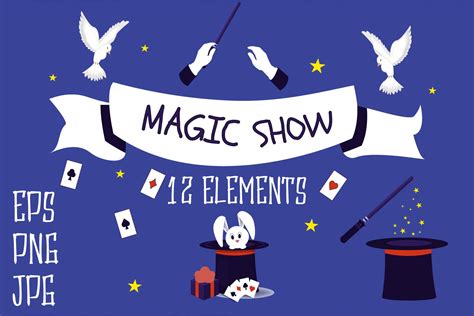 Magician Show Clipart Bundle Cartoon PNG Graphic by sombrecanari ...