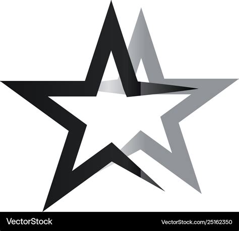 Star logo graphic design template Royalty Free Vector Image