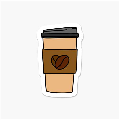 Coffee Cup Everyday Sticker | Footnotes Paper