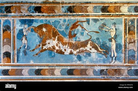 Bull jumping knossos, hi-res stock photography and images - Alamy