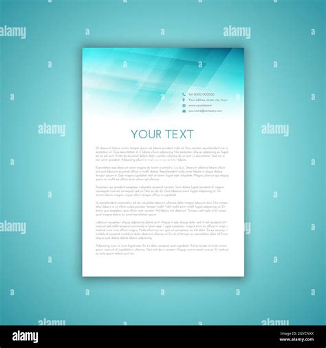 Template design for a business letterhead Stock Photo - Alamy