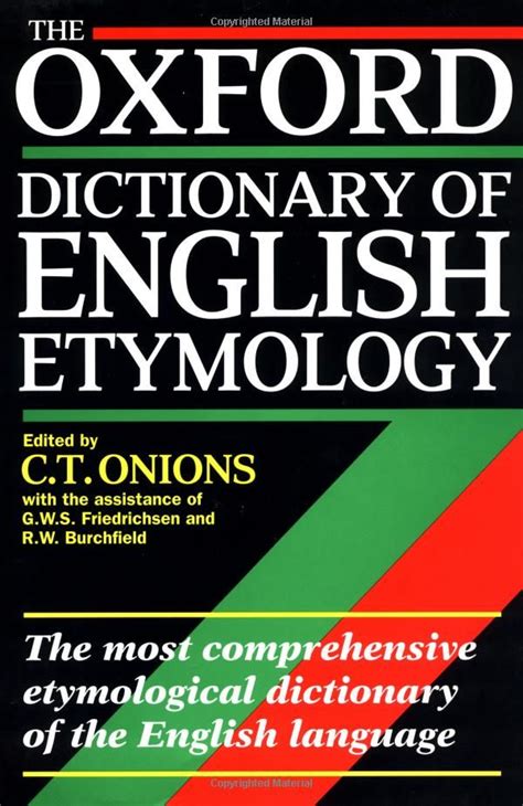 The Oxford Dictionary of English Etymology | Oxford dictionary of ...