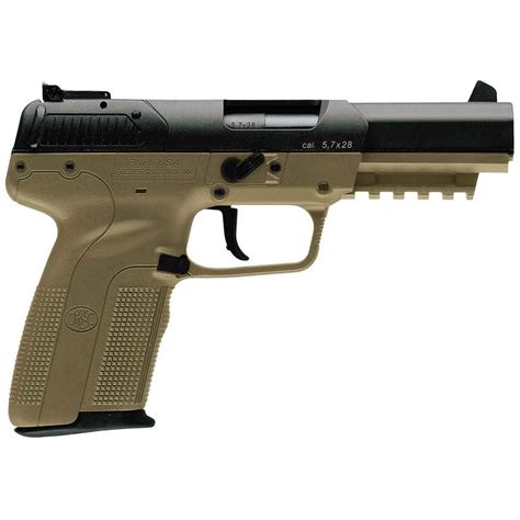 FN Five-seveN 5.7x28mm 4.8in Black Pistol - 10+1 Rounds | Sportsman's Warehouse