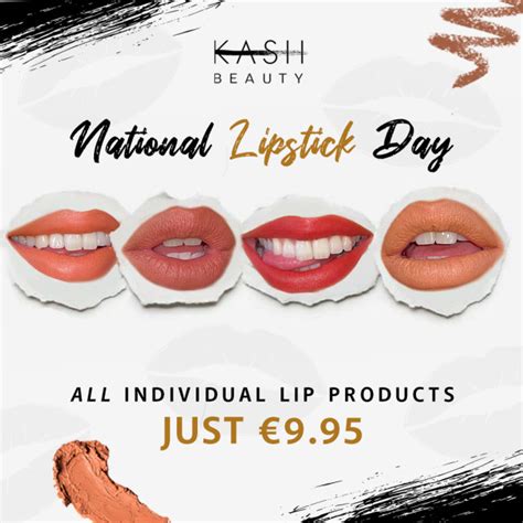 To celebrate National Lipstick Day, KASH Beauty are having a sale ...