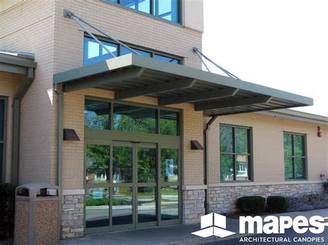 Hanover Park Library | Mapes Canopies | Aluminum Canopies | Metal Awnings | Mapes Architectural ...