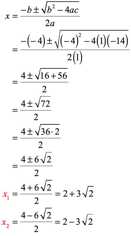 Solving Quadratic Equations by the Quadratic Formula | ChiliMath