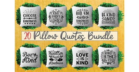 Pillow Quotes Bundle Bundle · Creative Fabrica