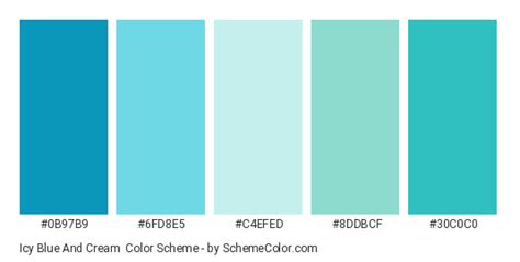 Icy Blue And Cream Color Scheme » Blue » SchemeColor.com