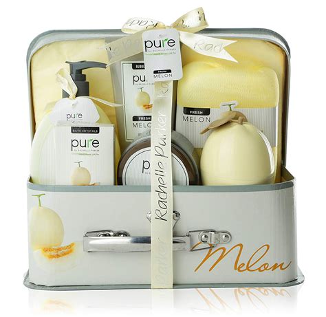 Essence of Luxury Spa Gift Basket Bath Set! PURE Spa Basket Natural Skin Care Gift Set Makes ...