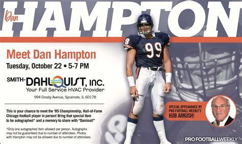 Meet Bears Hall of Famer Dan Hampton! | 94.9 WDKB