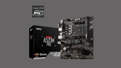 MSI Shows AMD A520 Motherboard Family