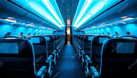 Premium Photo | Airplane cabin interior design