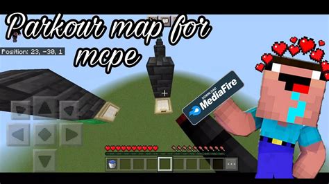 Parkour map for MCPE - YouTube