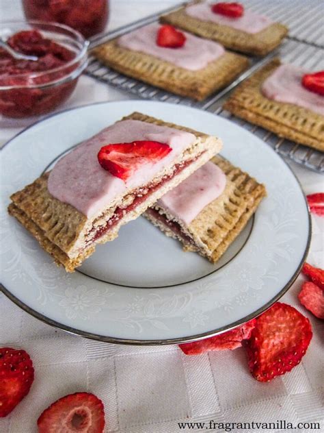 Vegan Strawberry Pop-Tarts | Fragrant Vanilla Cake