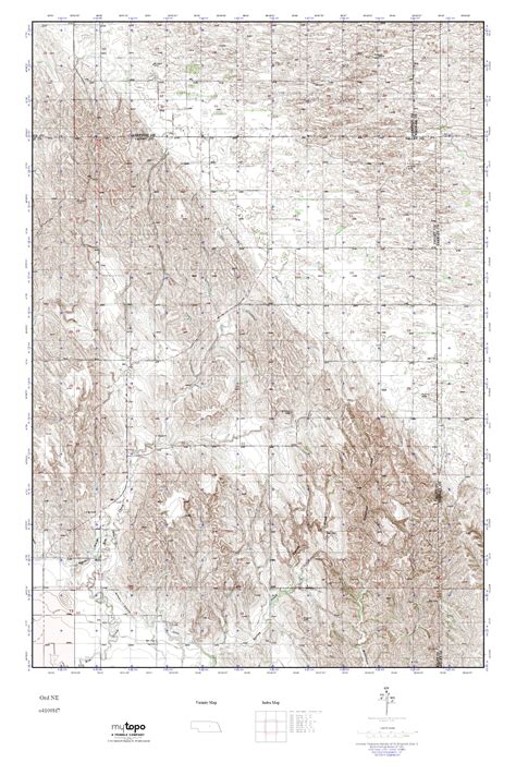 MyTopo Ord NE, Nebraska USGS Quad Topo Map