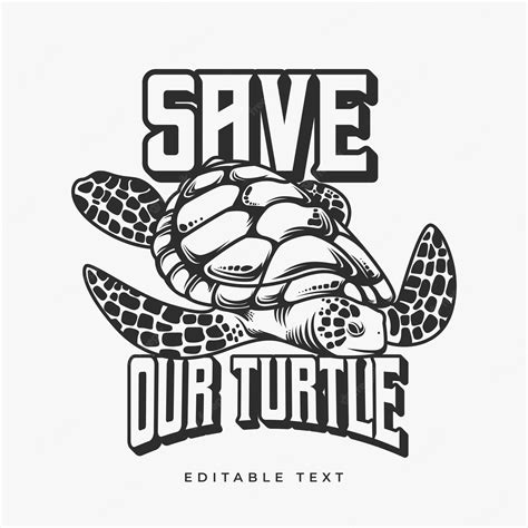 Premium Vector | Green sea turtle silhouette illustration