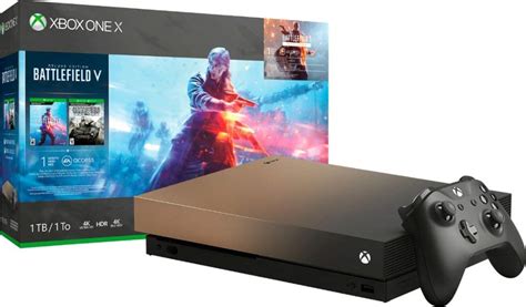 Microsoft Xbox One X Gold Rush Limited Edition 1TB Console With ...