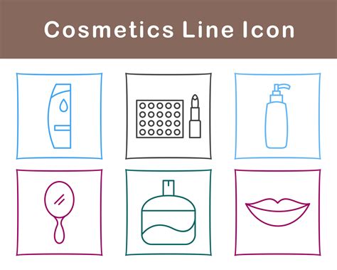 Cosmetics Vector Icon Set 21505156 Vector Art at Vecteezy