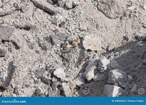 Concrete Debris On Construction Site Stock Photography - Image: 33855402