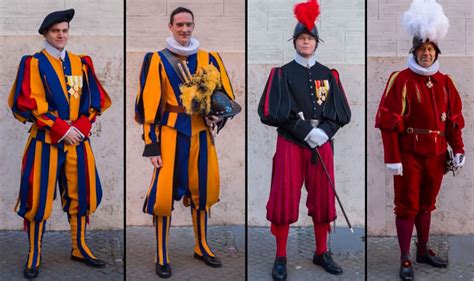 Pontifical Swiss Guard's traditional uniforms for every occasion and rank - Nationalclothing.org