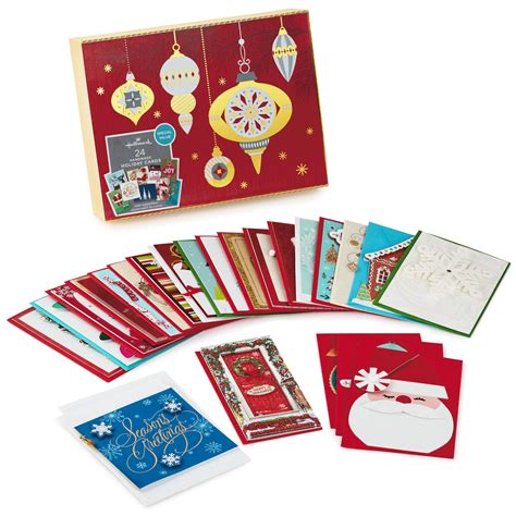 Hallmark Boxed Handmade Christmas Cards Assortment (Set of 24 Special ...