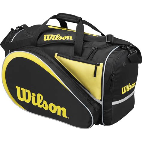 Wilson All Gear 9 Racket Padel Tennis Bag - Black/Yellow - Tennisnuts.com