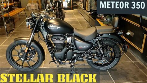 Royal Enfield Meteor 350 Stellar Black On road price features walk around review - value for ...