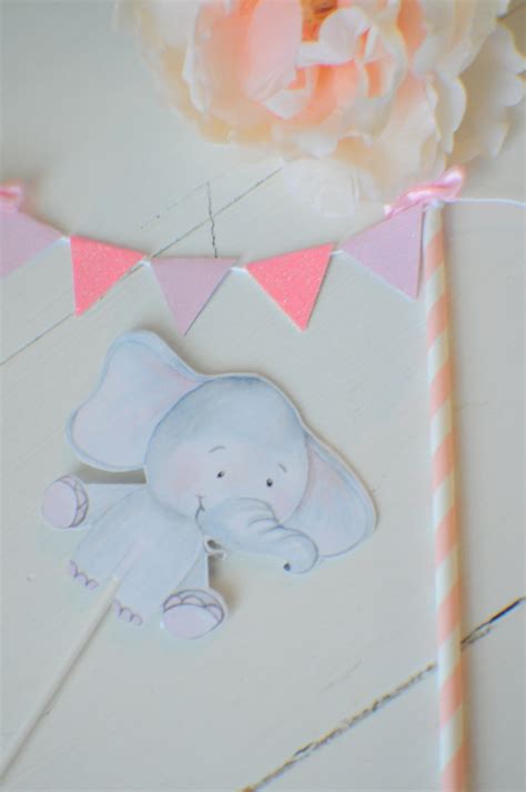 Elephant Cake Topper Baby Shower Cake Topper New Baby Cake - Etsy