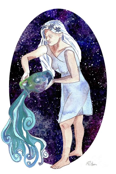 Aquarius Water Bearer Painting by D Renee Wilson - Pixels