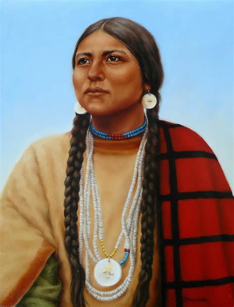 Spirit And Dignity-Native American Woman Painting by Margaret Stockdale - Pixels