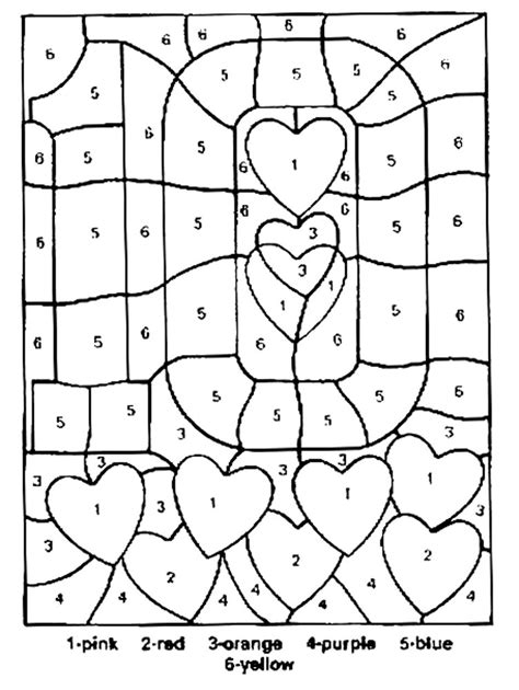 Free Printable Color By Number Pages For Kids