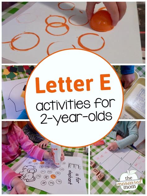 Letter E Activities for 2-Year-Olds - The Measured Mom