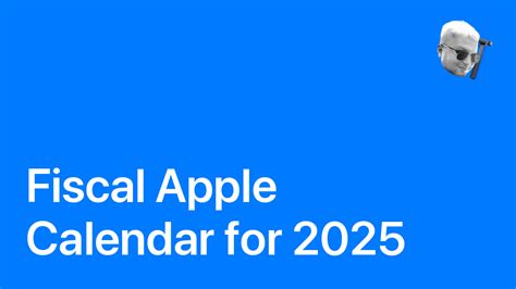 Fiscal Apple Calendar for 2025 - Sparrow Code