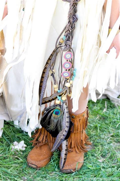 NO SEW DIY Sacagawea indian halloween costume by Kara Allen | Kara's Party Ideas ...
