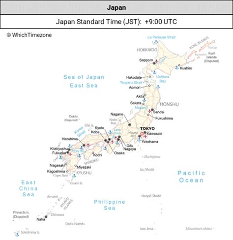 Japan Time Zone - WhichTimezone