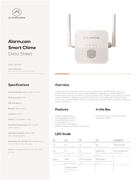 ALARM.COM WiFi Extender & Doorbell Chime from Alltrade