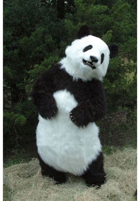 Deluxe Realistic Panda Fursuit Costume Mascot Costume