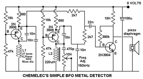 Bfo Metal Detector Circuit Diagram