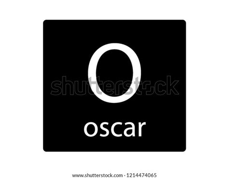 Nato Army Phonetic Alphabet Letter Oscar Stock Vector (Royalty Free ...