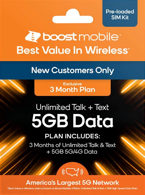 Questions and Answers: Boost Mobile 3 Months 5GB Plan SIM Card Kit ...