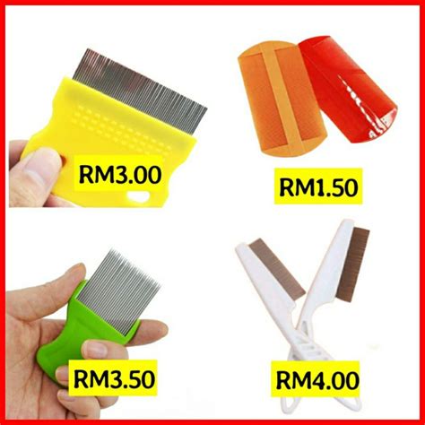 Sikat kutu/Lice comb nit free stainless steel with micro grooved teeth Good Quality | Shopee ...