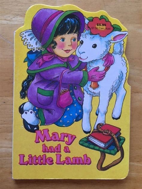 Mary Had a Little Lamb Cardboard Book | Etsy