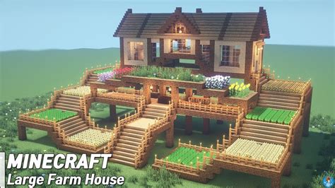 Minecraft: Large Farm House Tutorial